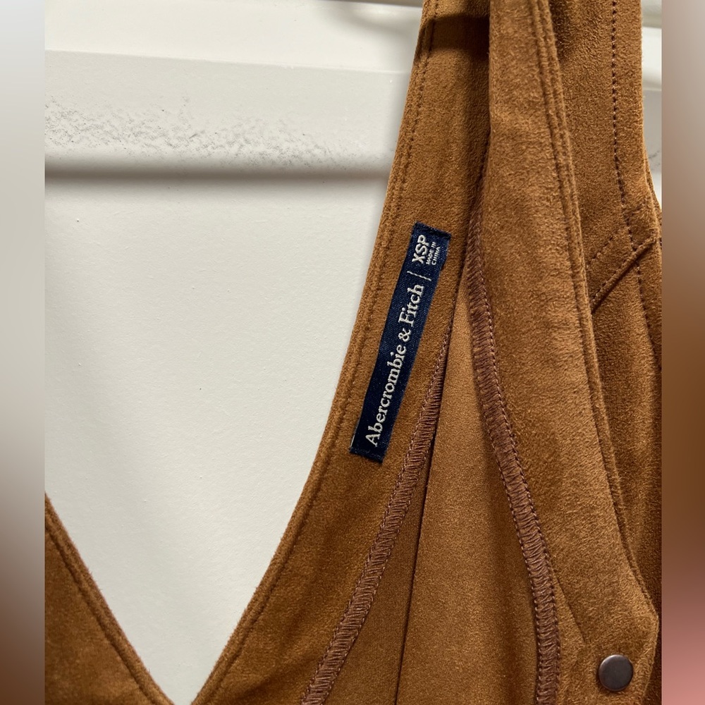 A&F Suede Mini Button Down Dress